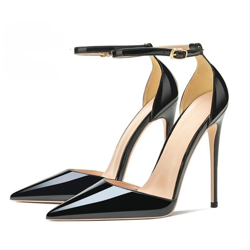 Women Patent Leather Pointed Toe Pumps 6/8/10/12cm Stiletto High Heels Ankle Strap Wedding Party Office Evening Dress Shoes
Women Patent Leather Pointed Toe Pumps 6/8/10/12cm Stiletto High Heels Ankle Strap Wedding Party Office Evening Dress Shoes