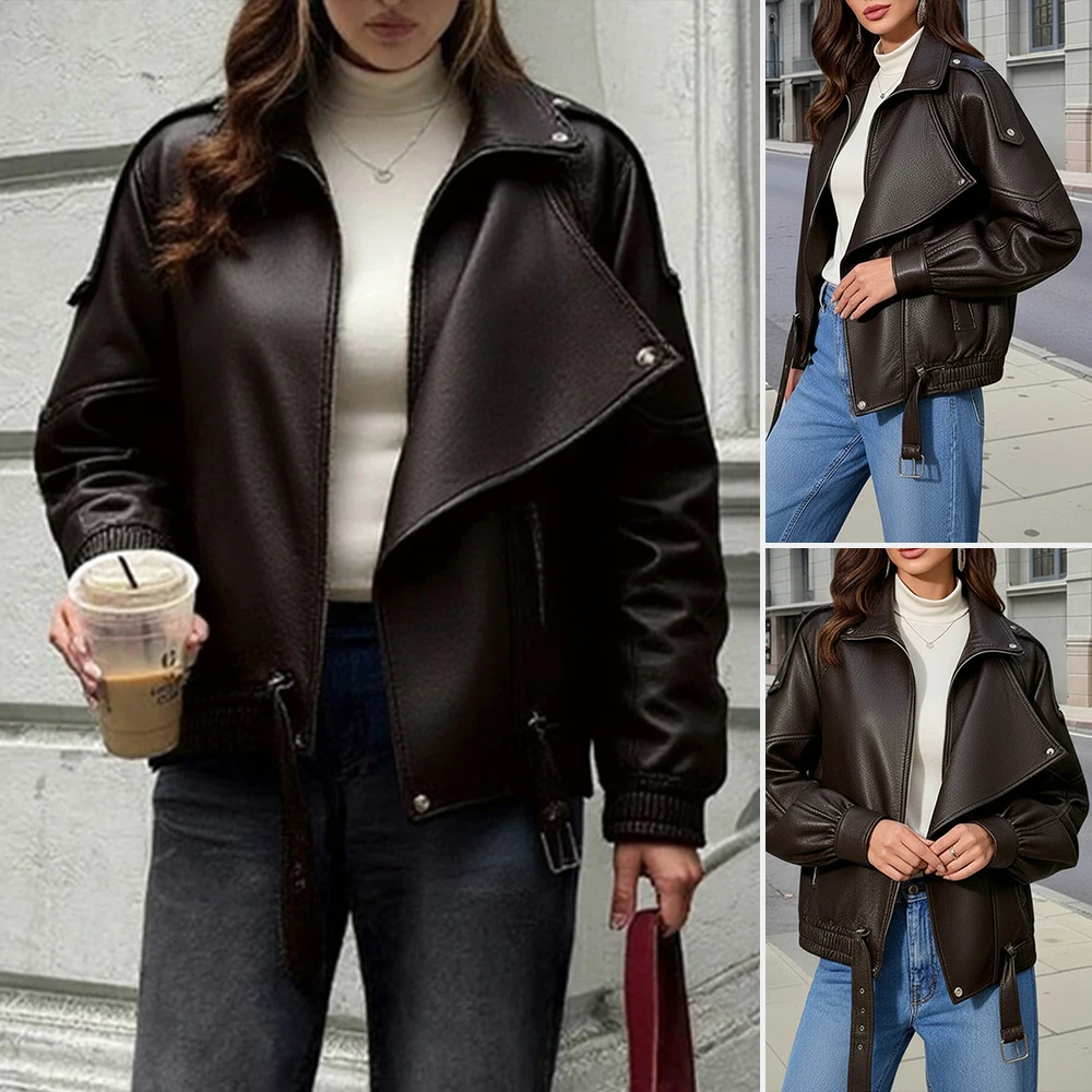 Women's Slim-Fit Coats 2025 New Arrival Solid French Lapel Long Sleeve Modern Wardrobe Jacket Streetwear Korean
Women's Slim-Fit Coats 2025 New Arrival Solid French Lapel Long Sleeve Modern Wardrobe Jacket Streetwear Korean