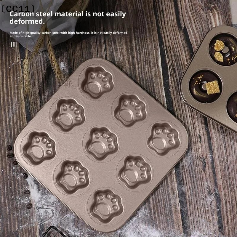 6/9/12 Cavity Cat Paw Baking Mold Pan Non-Stick Carbon Steel Diy Cute Candy Cake Mold Tool Decor Biscuit Candy Mould〔CC11〕
6/9/12 Cavity Cat Paw Baking Mold Pan Non-Stick Carbon Steel Diy Cute Candy Cake Mold Tool Decor Biscuit Candy Mould〔CC11〕
