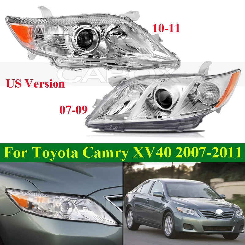 CAPQX US Version Front Bumper Head Light For Toyota Camry XV40 2007-2011 Head Lamp Headlamp Headlight Front Light
CAPQX US Version Front Bumper Head Light For Toyota Camry XV40 2007-2011 Head Lamp Headlamp Headlight Front Light