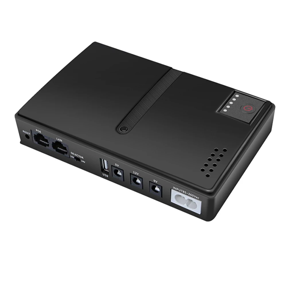 DC1018L Mini Portable UPS Uninterruptible Power Supply 5V 9V 12V Power Supply UPS Backup Battery for WiFi Camera Router Speaker
DC1018L Mini Portable UPS Uninterruptible Power Supply 5V 9V 12V Power Supply UPS Backup Battery for WiFi Camera Router Speaker