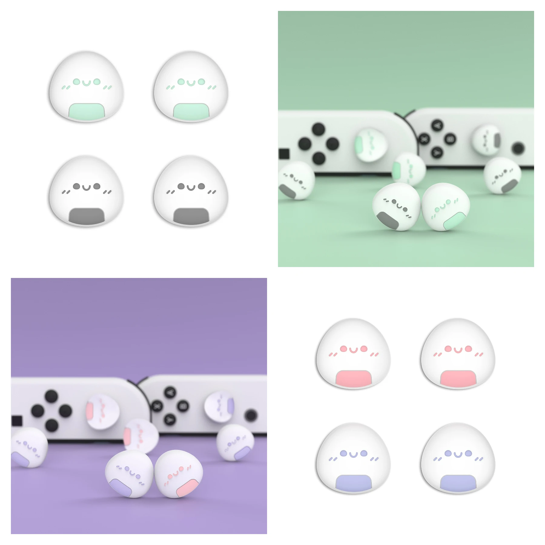 PlayVital Cute Joystick Caps Analog Cover for Nintendo Switch, Thumb Grips for Switch Lite & Switch OLED JoyCon - Onigiri
PlayVital Cute Joystick Caps Analog Cover for Nintendo Switch, Thumb Grips for Switch Lite & Switch OLED JoyCon - Onigiri