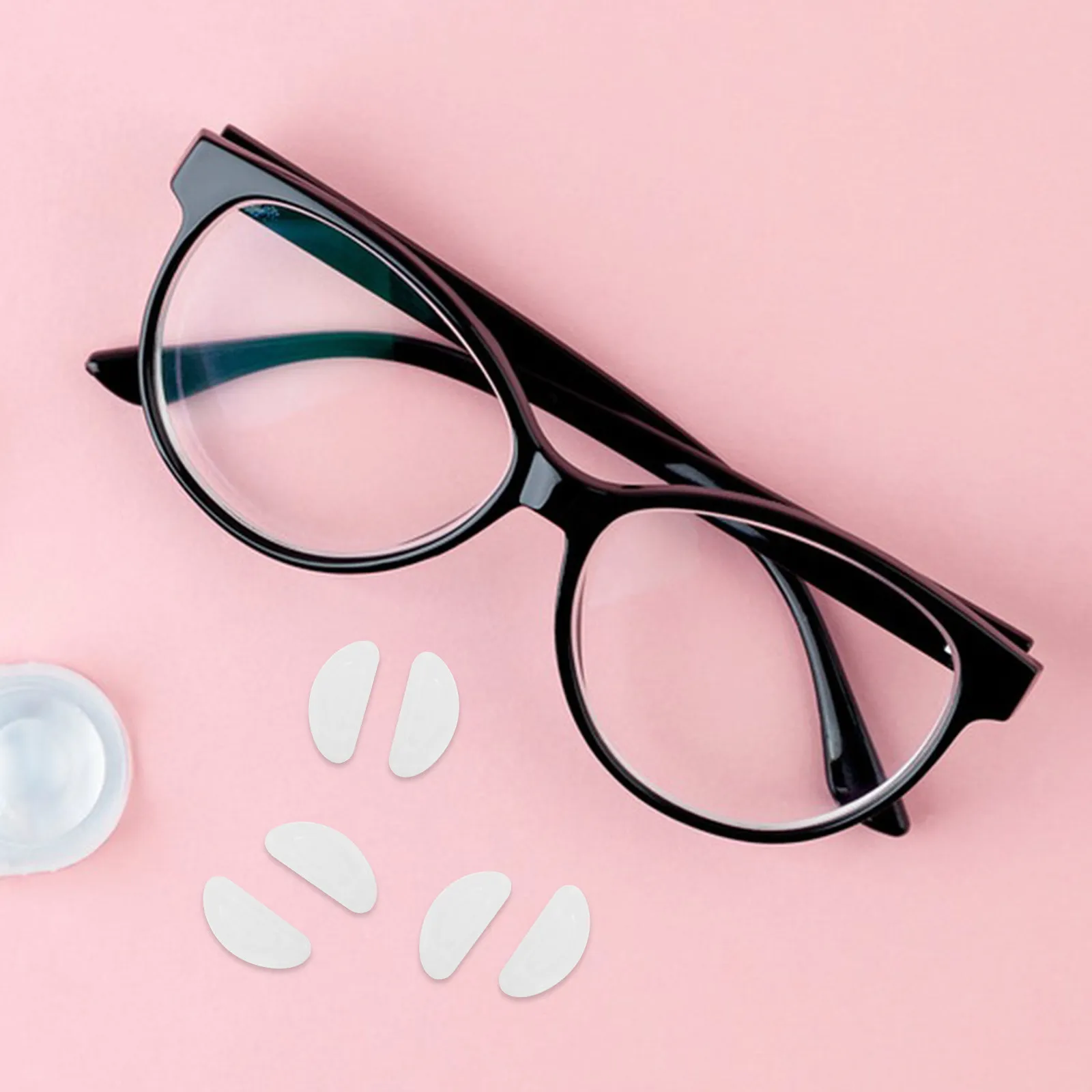 10Pairs Silicone Eyeglass Nose Pads Ultra- -Chamber Cushion Anti-Slip Self-Adhesive Replacement for Optical Glasses
10Pairs Silicone Eyeglass Nose Pads Ultra- -Chamber Cushion Anti-Slip Self-Adhesive Replacement for Optical Glasses