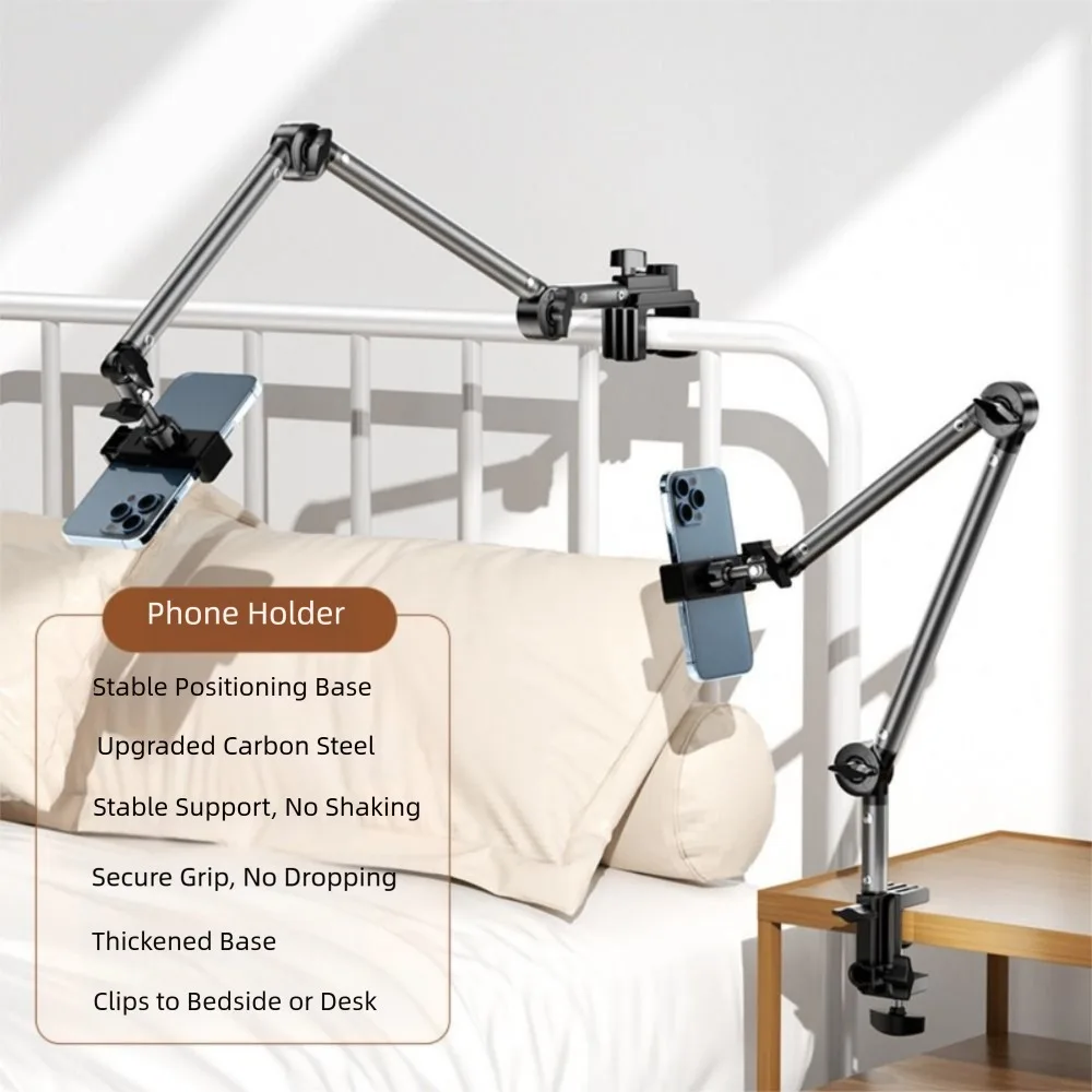 Настольный держатель для мобильного телефона из сплава 360° ° Регулируемая вращающаяся подставка для телефона, гибкий складной консольный кронштейн, домашний офис
Настольный держатель для мобильного телефона из сплава 360° ° Регулируемая вращающаяся подставка для телефона, гибкий складной консольный кронштейн, домашний офис