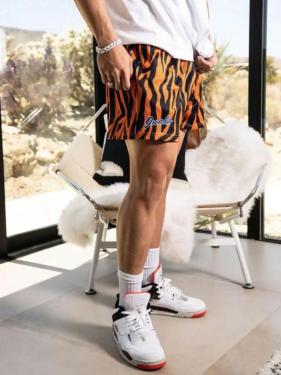 Mens Tiger Print Basketball Shorts Casual Fit Drawstring Waist Summer Beachwear For Daily And Outdoor Use
Mens Tiger Print Basketball Shorts Casual Fit Drawstring Waist Summer Beachwear For Daily And Outdoor Use