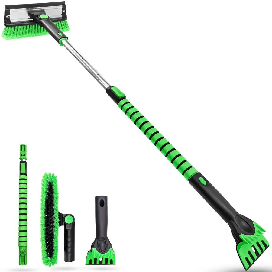 50-дюймовая щетка для снега и скребок для льда со скребком, выдвижной скребок для лобового стекла с длинной ручкой и пенопластовой ручкой для внедорожника Tru
50-дюймовая щетка для снега и скребок для льда со скребком, выдвижной скребок для лобового стекла с длинной ручкой и пенопластовой ручкой для внедорожника Tru