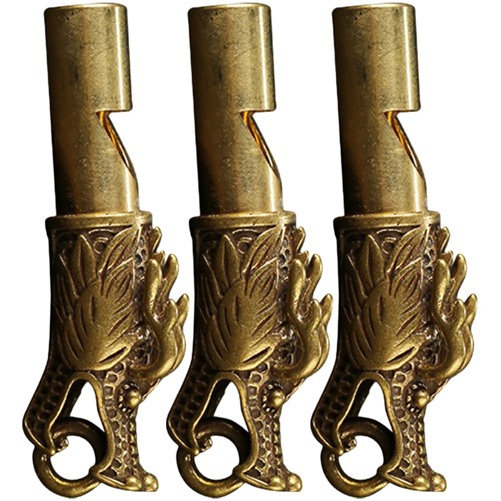 3pcs Copper Whistle Keychain Delicate Emergency Outdoor Hiking Camping Survival Accessory Portable Loud Dragon Head Design Metal
3pcs Copper Whistle Keychain Delicate Emergency Outdoor Hiking Camping Survival Accessory Portable Loud Dragon Head Design Metal