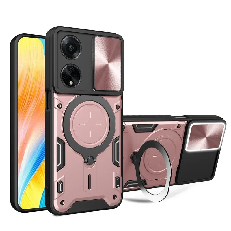 Case for OPPO F29 F25 F21S Pro 4G F23 5G Find X5 Lite X8 Pro Magnetic Ring Holder Camera Slide Shockproof Phone Case Back Cover
Case for OPPO F29 F25 F21S Pro 4G F23 5G Find X5 Lite X8 Pro Magnetic Ring Holder Camera Slide Shockproof Phone Case Back Cover