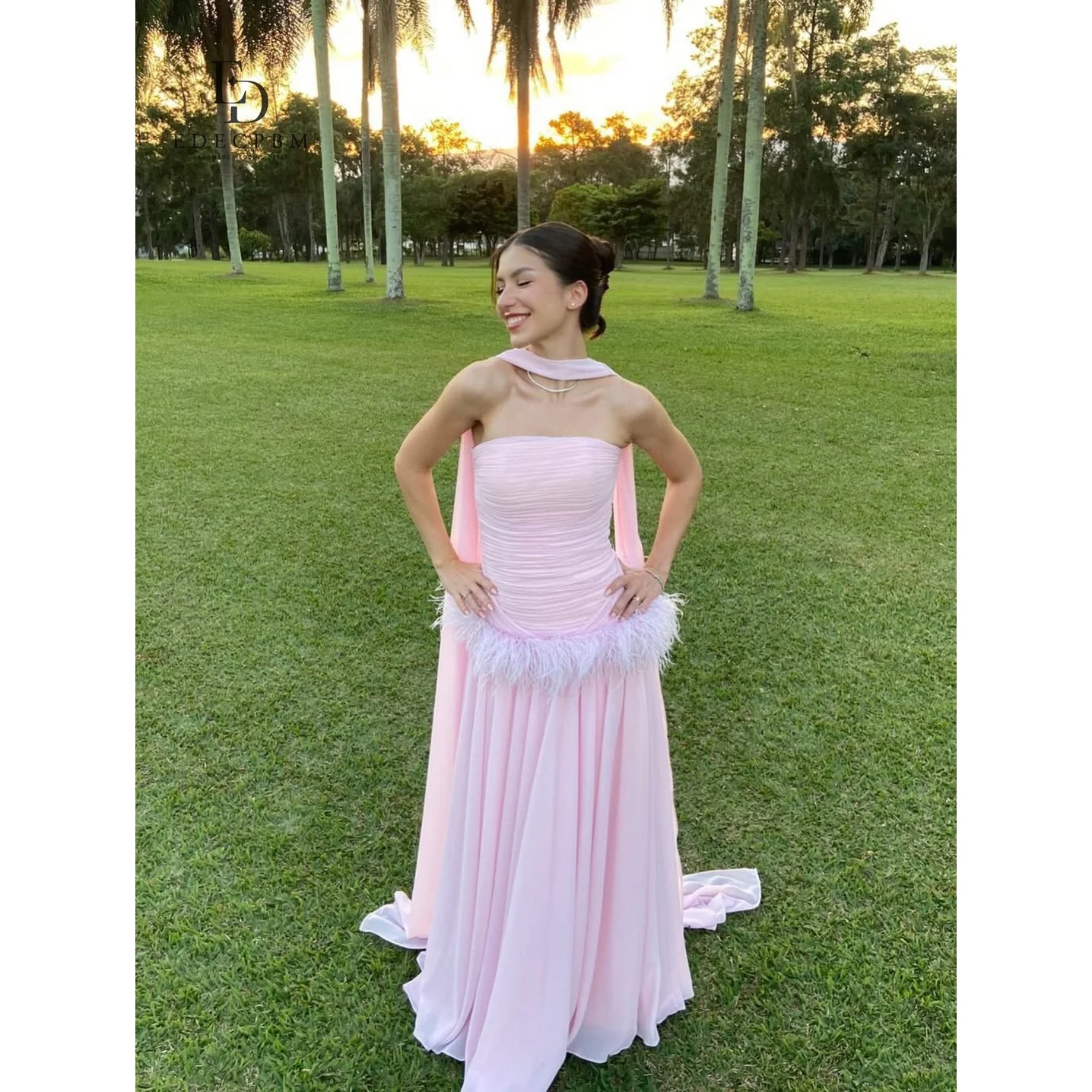EDECPBM Chiffon Halter Pink A-Line Evening Dress 2026 Prom Dress Women Ladies Party Gala Royal Customized Robes de Soirée
EDECPBM Chiffon Halter Pink A-Line Evening Dress 2026 Prom Dress Women Ladies Party Gala Royal Customized Robes de Soirée