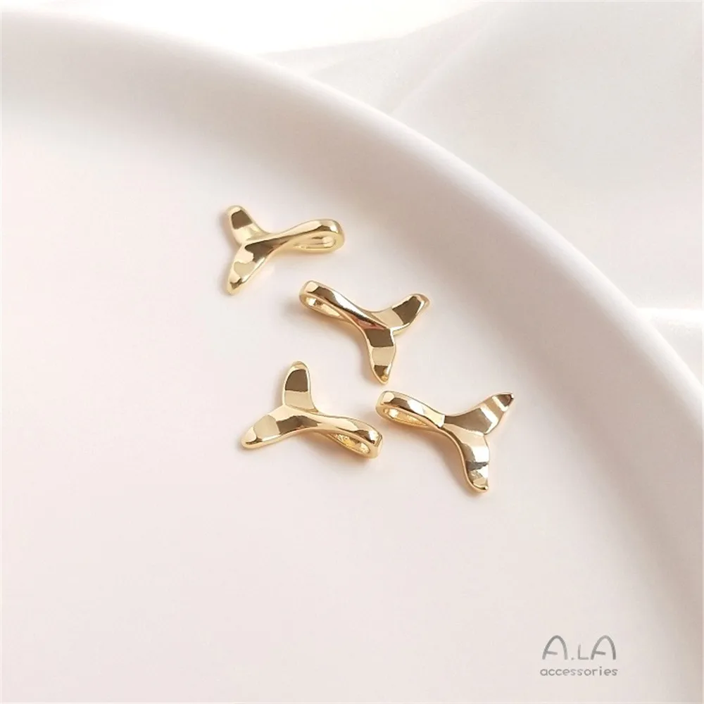 Color Preservation 14K Gold Whale Mermaid Tail Pendant Diy Handmade Bracelet Collarbone Necklace Ear Pendant Accessories 
Color Preservation 14K Gold Whale Mermaid Tail Pendant Diy Handmade Bracelet Collarbone Necklace Ear Pendant Accessories