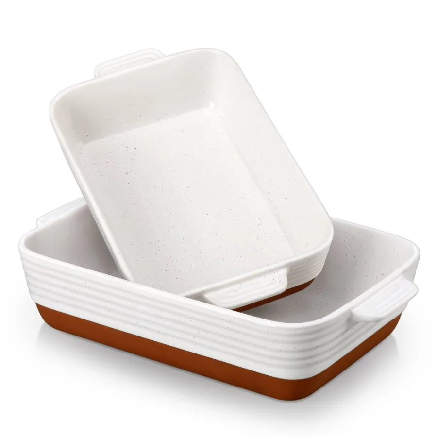Malacasa Casserole Bakeware Dish Set for Oven Ceramic Baking Dish Set Lasagna Pan Set with Handles Porcelain Baking Pan Deep Ba
Malacasa Casserole Bakeware Dish Set for Oven Ceramic Baking Dish Set Lasagna Pan Set with Handles Porcelain Baking Pan Deep Ba