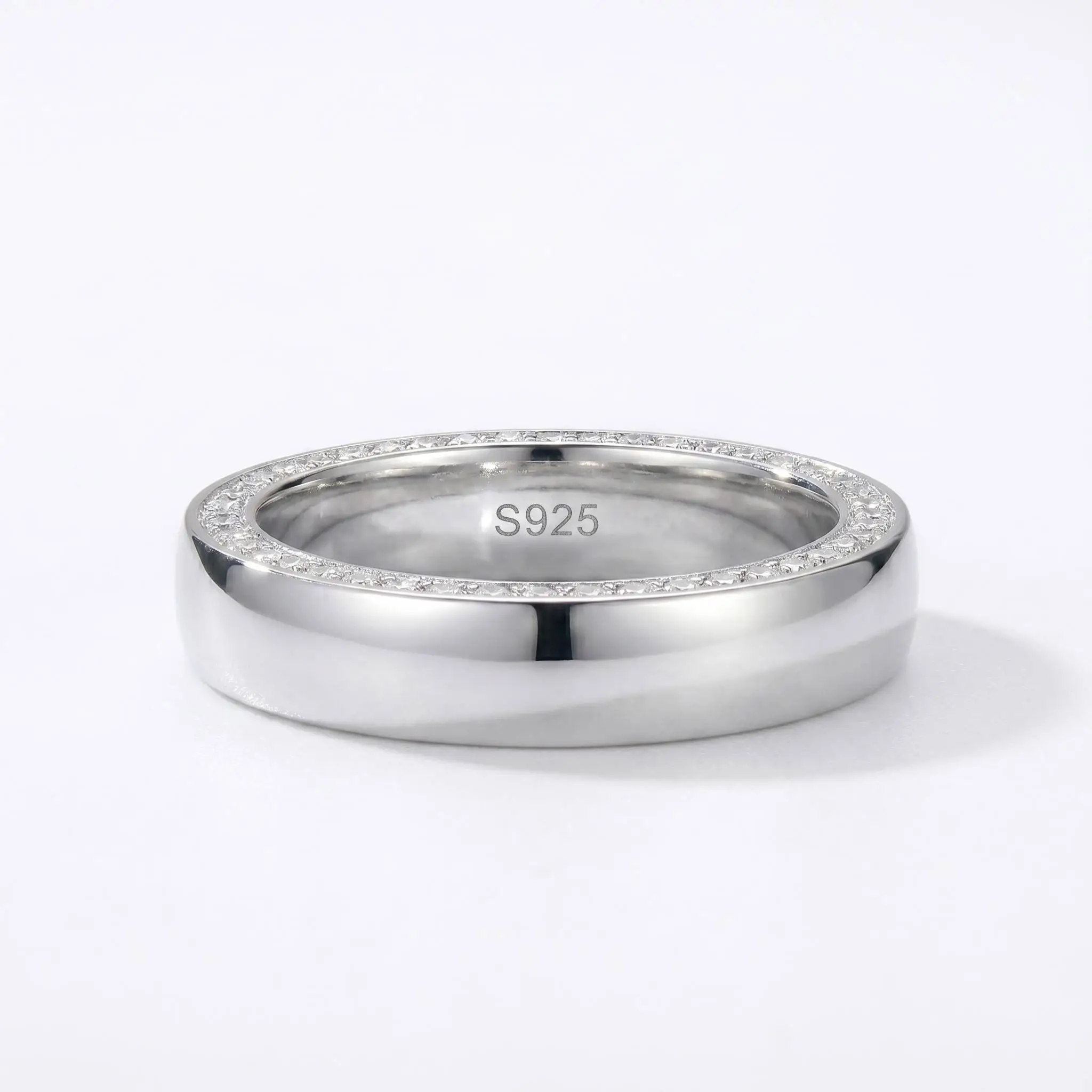 S925 Sterling Silver Half Eternity Ring 1ct D Color VVS1 Moissanite, Minimalist Unisex Wedding Band, Platinum Plated, Comfort Fi
S925 Sterling Silver Half Eternity Ring 1ct D Color VVS1 Moissanite, Minimalist Unisex Wedding Band, Platinum Plated, Comfort Fi