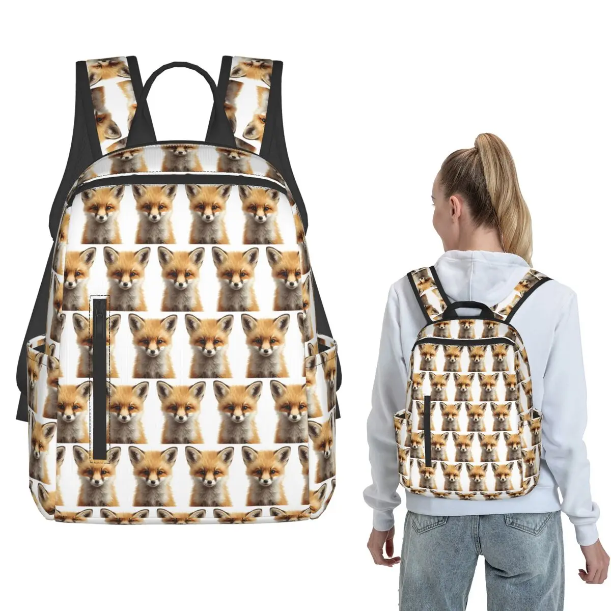 Adorable Forest Fox Sticker Backpack Daypack Kids BookBag School Bag Shoulder Bags for Men Women
Adorable Forest Fox Sticker Backpack Daypack Kids BookBag School Bag Shoulder Bags for Men Women