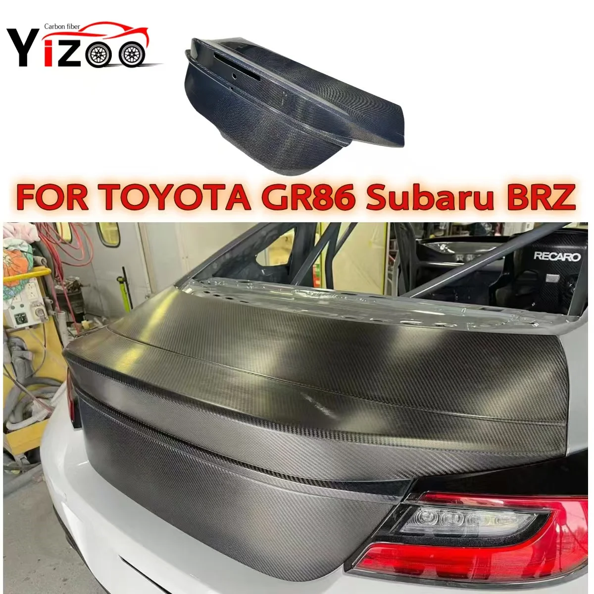 Rear Trunk Cover Spoiler Replacement For Toyota GR86 Subaru BRZ 2020+ Carbon fiber Rear Trunk Lid Body Kit
Rear Trunk Cover Spoiler Replacement For Toyota GR86 Subaru BRZ 2020+ Carbon fiber Rear Trunk Lid Body Kit