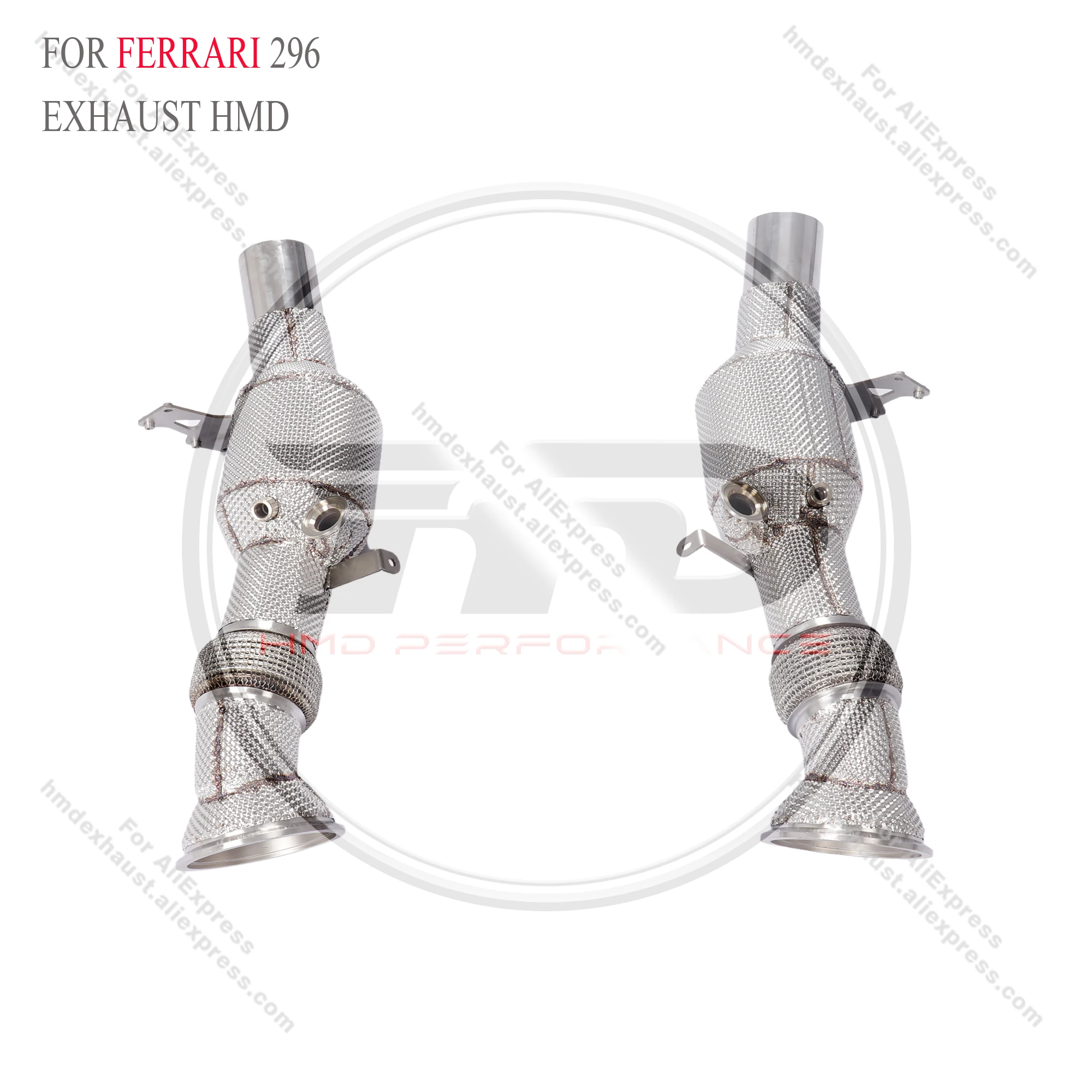 HMD Exhaust System High Flow Performance Catless Downpipe for Ferrari 296 With Heat Shield Racing Pipe
HMD Exhaust System High Flow Performance Catless Downpipe for Ferrari 296 With Heat Shield Racing Pipe