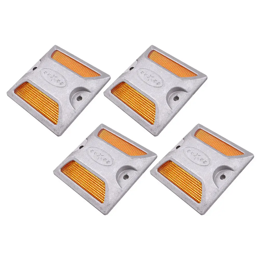 4Pcs Reflective Aluminum Road Studs Heavy Duty Pavement Markers Night Visibility Driveway Reflectors Road Safety Lane
4Pcs Reflective Aluminum Road Studs Heavy Duty Pavement Markers Night Visibility Driveway Reflectors Road Safety Lane