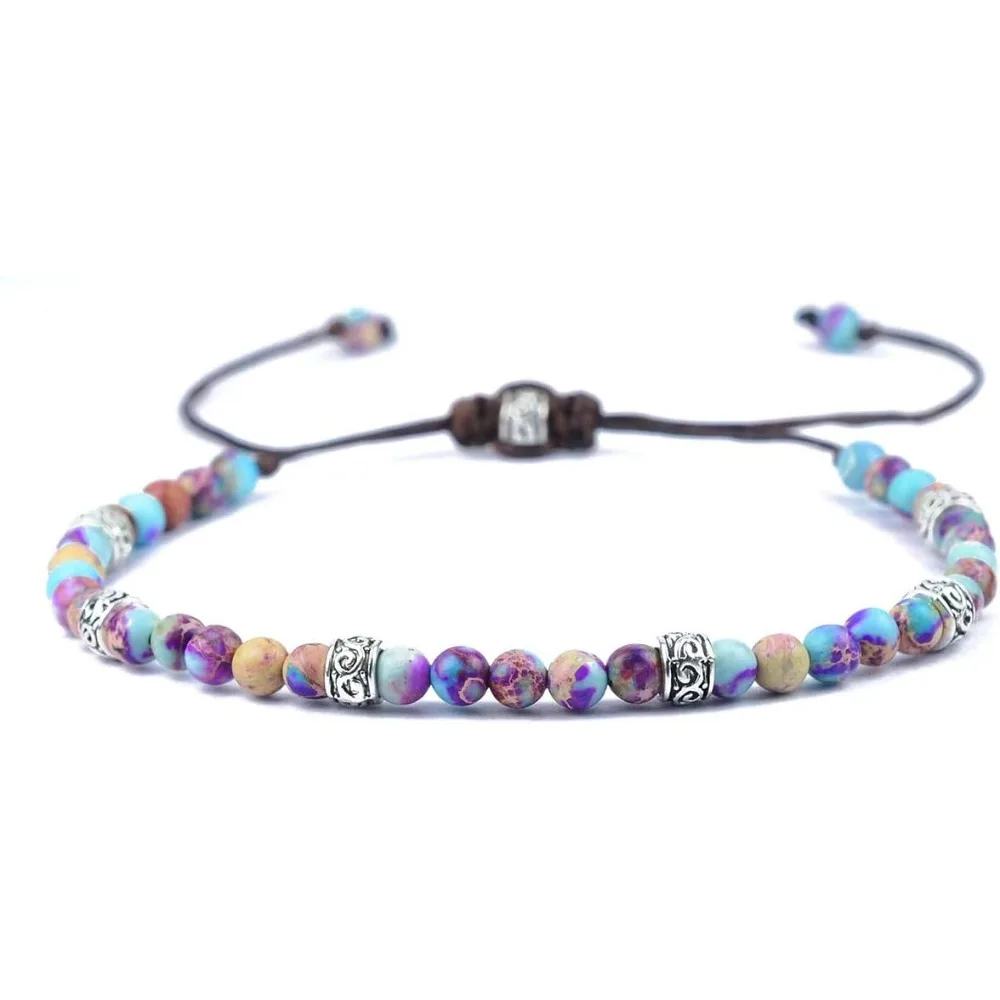 Boho Natural Stone Wrap Bracelet with Turquoise Crystal Beads Adjustable Jewelry for Women
Boho Natural Stone Wrap Bracelet with Turquoise Crystal Beads Adjustable Jewelry for Women