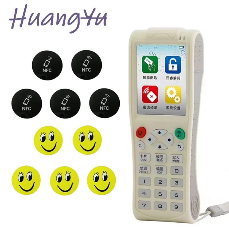 RFID ICOPY8 Wifi Encryption Card Reader 13.56Mhz Smart Chip Key Copier 125Khz T5577 Badge Duplicator IC ID Token Clone Writer
RFID ICOPY8 Wifi Encryption Card Reader 13.56Mhz Smart Chip Key Copier 125Khz T5577 Badge Duplicator IC ID Token Clone Writer