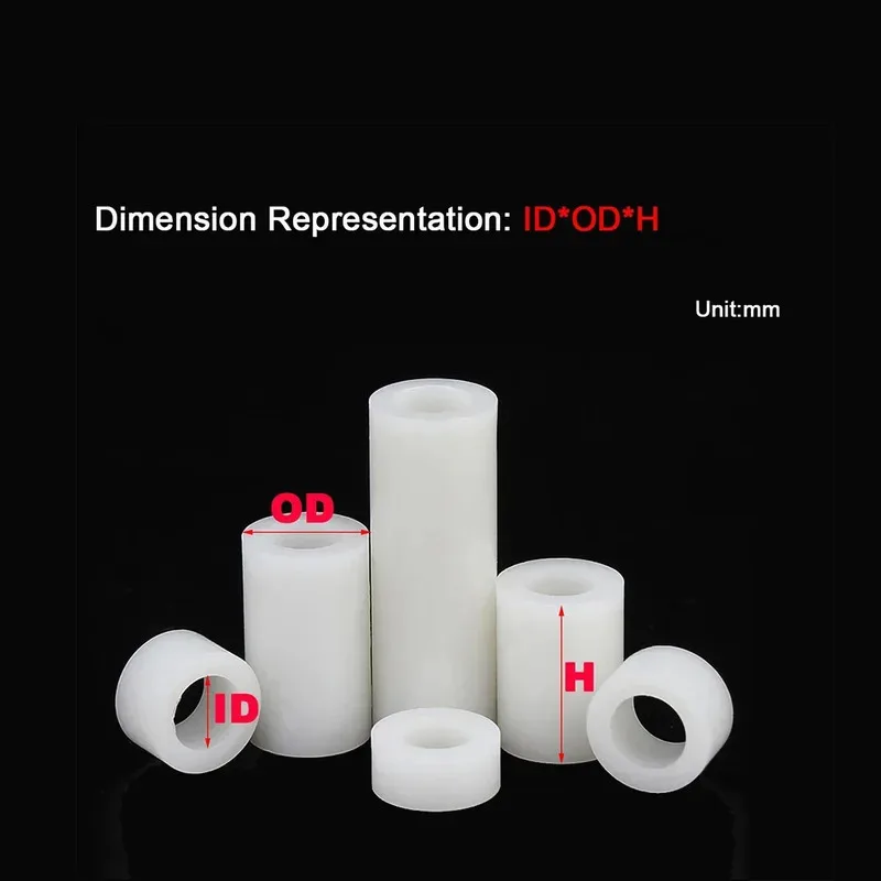 Nylon Straight Spacing Column Plastic Insulated Screw Shaft Sleeve M2.5 to M7 Isolation Column
Nylon Straight Spacing Column Plastic Insulated Screw Shaft Sleeve M2.5 to M7 Isolation Column