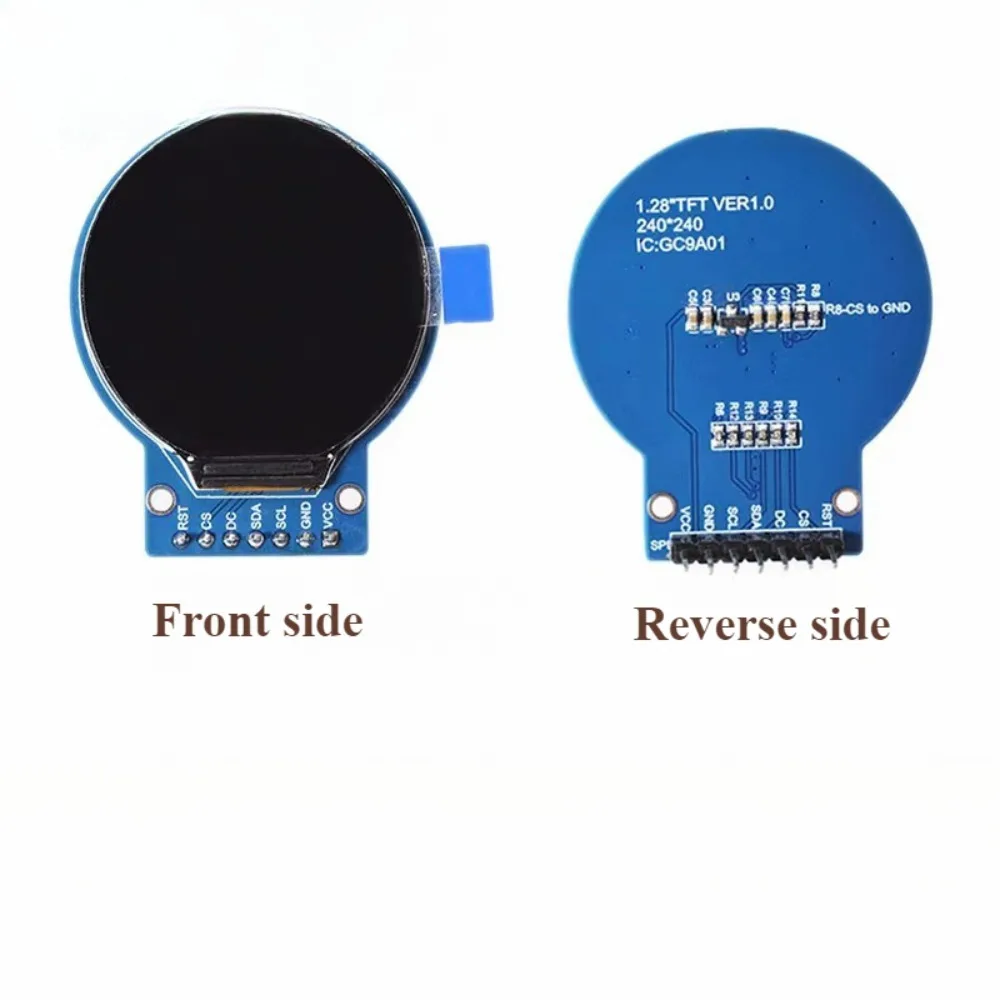 1.28 Inch Round Color TFT Display IPS Screen 240x240 SPI Interface GC9A01 Driver High Resolution Circular LCD Module for Smart W
1.28 Inch Round Color TFT Display IPS Screen 240x240 SPI Interface GC9A01 Driver High Resolution Circular LCD Module for Smart W