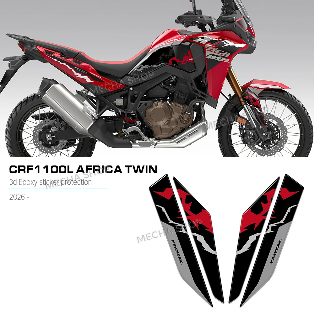For Africa Twin CRF1100L CRF 1100 L 2022-2026 3D Gel Front Fender Protector Sticker Mudguard Paint Protection Decal
For Africa Twin CRF1100L CRF 1100 L 2022-2026 3D Gel Front Fender Protector Sticker Mudguard Paint Protection Decal