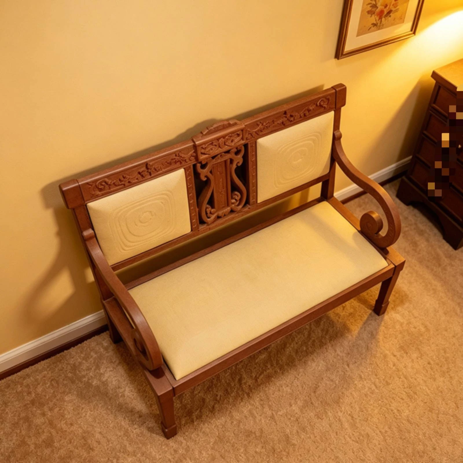 Dollhouse Bench with Cushions Wood-Look Dollhouse Bench Miniature Sofa with Cushions Carved Furniture Wooden for Collectors
Dollhouse Bench with Cushions Wood-Look Dollhouse Bench Miniature Sofa with Cushions Carved Furniture Wooden for Collectors