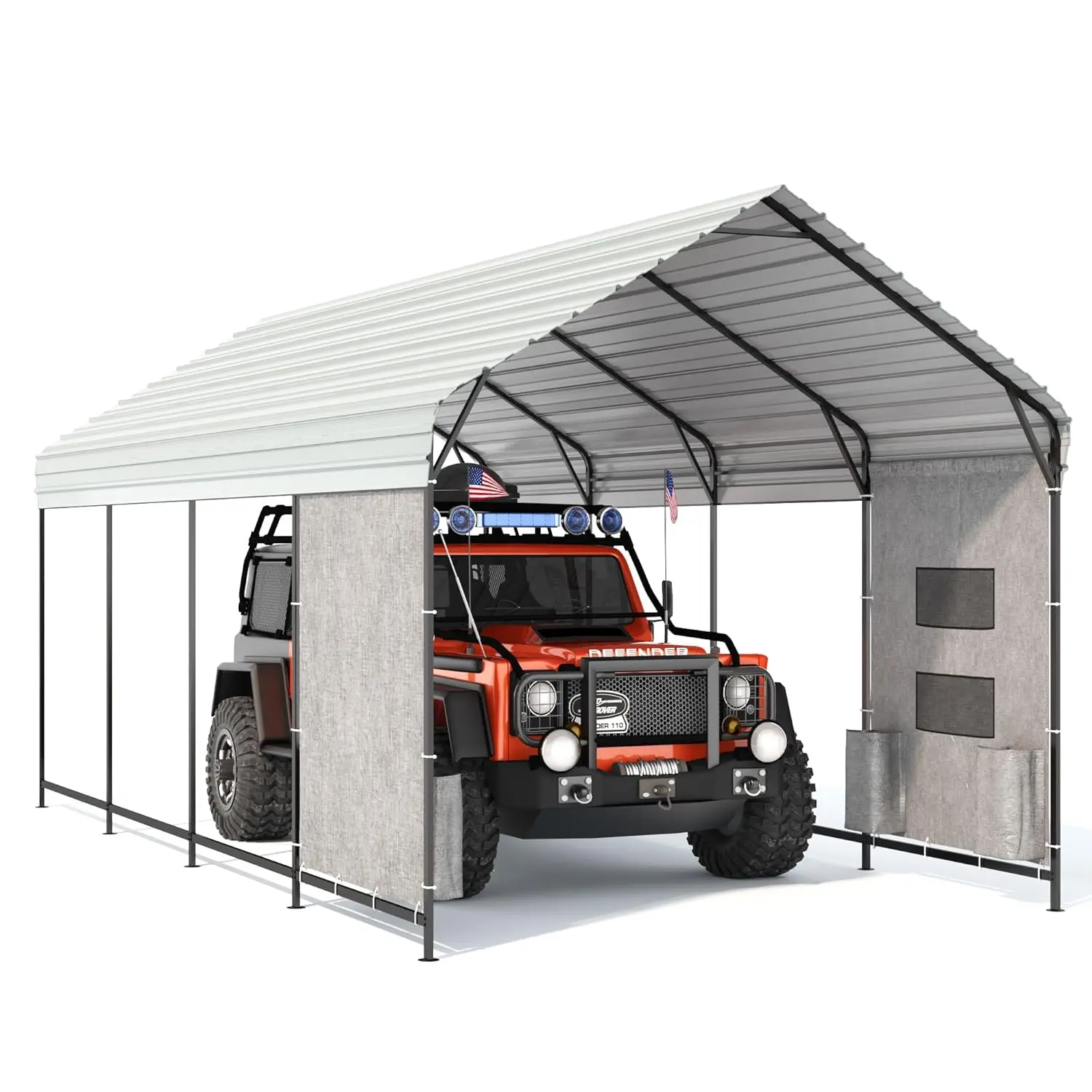 10'x20'x10' Metal Carport, Heavy Duty Car Port with Enhanced Base Garage, Thickened Outdoor Galvanized Car Shelter, Customized
10'x20'x10' Metal Carport, Heavy Duty Car Port with Enhanced Base Garage, Thickened Outdoor Galvanized Car Shelter, Customized