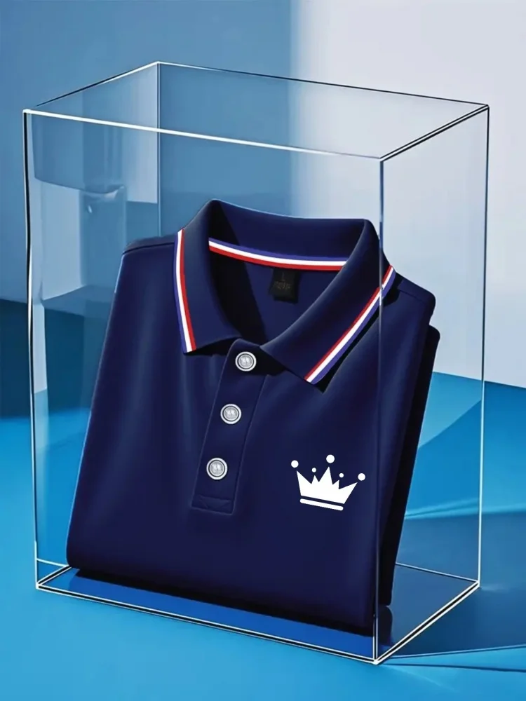 Spring And Autumn Men's Long-Sleeved Pullover Sports Polo Shirt Solid Color Casual Breathable Simple Style Fashion Tops T-shirt
Spring And Autumn Men's Long-Sleeved Pullover Sports Polo Shirt Solid Color Casual Breathable Simple Style Fashion Tops T-shirt