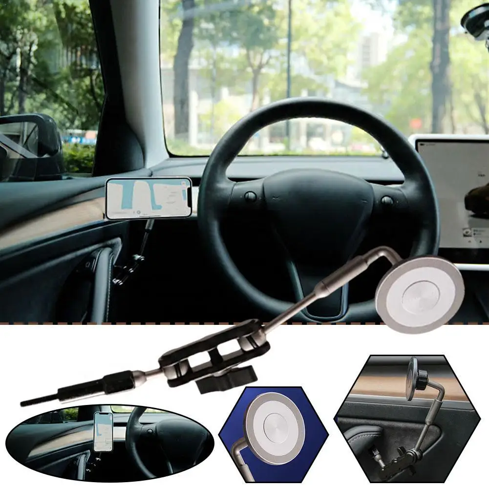 Car Mobile Phone Holder New Car Alloy Magnetic Rotating Portable Metal Fixed Car Folding Anti-shake Support Bracket
Car Mobile Phone Holder New Car Alloy Magnetic Rotating Portable Metal Fixed Car Folding Anti-shake Support Bracket
