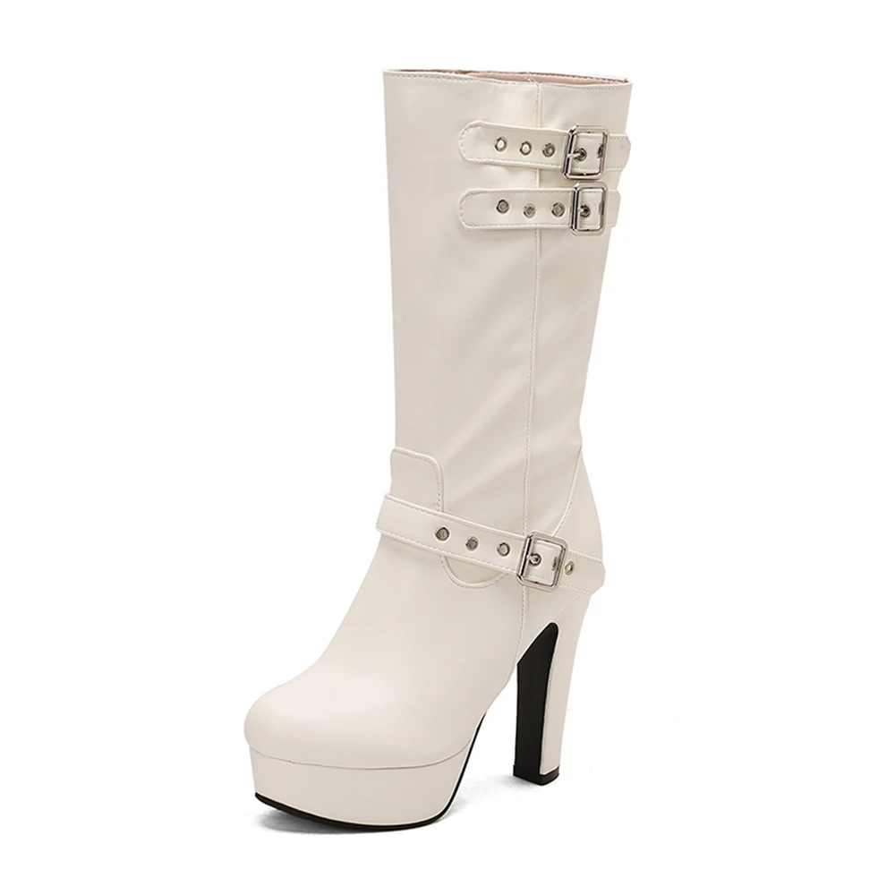 QPLYXCO Сапоги до середины икры Женские экстремальные ботинки большого размера с круглым носком на толстом высоком каблуке без шнуровки с пряжкой на ремне Вечерние ботинки на платформе 30-13
QPLYXCO Сапоги до середины икры Женские экстремальные ботинки большого размера с круглым носком на толстом высоком каблуке без шнуровки с пряжкой на ремне Вечерние ботинки на платформе 30-13