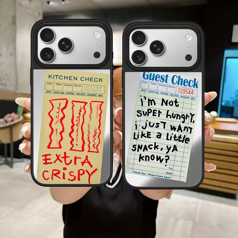 Guest Check Mirror Surface Magnetic Phone Case Cover for IPhone 12 13 14 15 16 17 Pro Max Case for IPhone 17 Air
Guest Check Mirror Surface Magnetic Phone Case Cover for IPhone 12 13 14 15 16 17 Pro Max Case for IPhone 17 Air