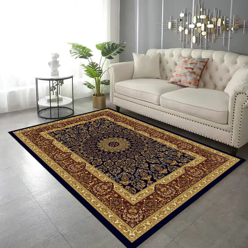 Винтажный ковер с хрустальным бархатом — устойчивый к пятнам ковер для гостиной для дивана и журнального столика, прикроватный коврик для спальни 
Винтажный ковер с хрустальным бархатом — устойчивый к пятнам ковер для гостиной для дивана и журнального столика, прикроватный коврик для спальни