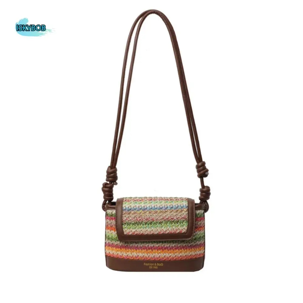 Leisure Large Capacity Weave Bag Shopping Bag PU Leather Straw Bag Colorful Fashion Bohemian Shoulder Bag Beach
Leisure Large Capacity Weave Bag Shopping Bag PU Leather Straw Bag Colorful Fashion Bohemian Shoulder Bag Beach