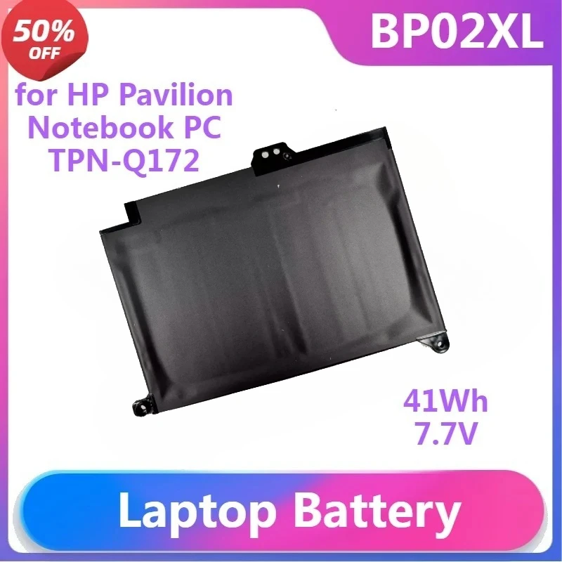 BP02XL Laptop Battery for HP Pavilion Notebook PC TPN-Q172 15-AU156TX AU162TX HSTNN-UB7B HSTNN-LB7H TPN-Q172 TPN-Q175 849569-541
BP02XL Laptop Battery for HP Pavilion Notebook PC TPN-Q172 15-AU156TX AU162TX HSTNN-UB7B HSTNN-LB7H TPN-Q172 TPN-Q175 849569-541