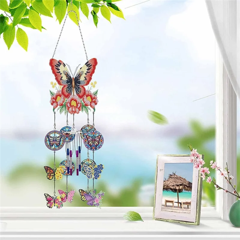 Wind Spinner DIY пунктирная картина колокольчик двусторонняя краска подвесной орнамент для декора 2 шт.
Wind Spinner DIY пунктирная картина колокольчик двусторонняя краска подвесной орнамент для декора 2 шт.