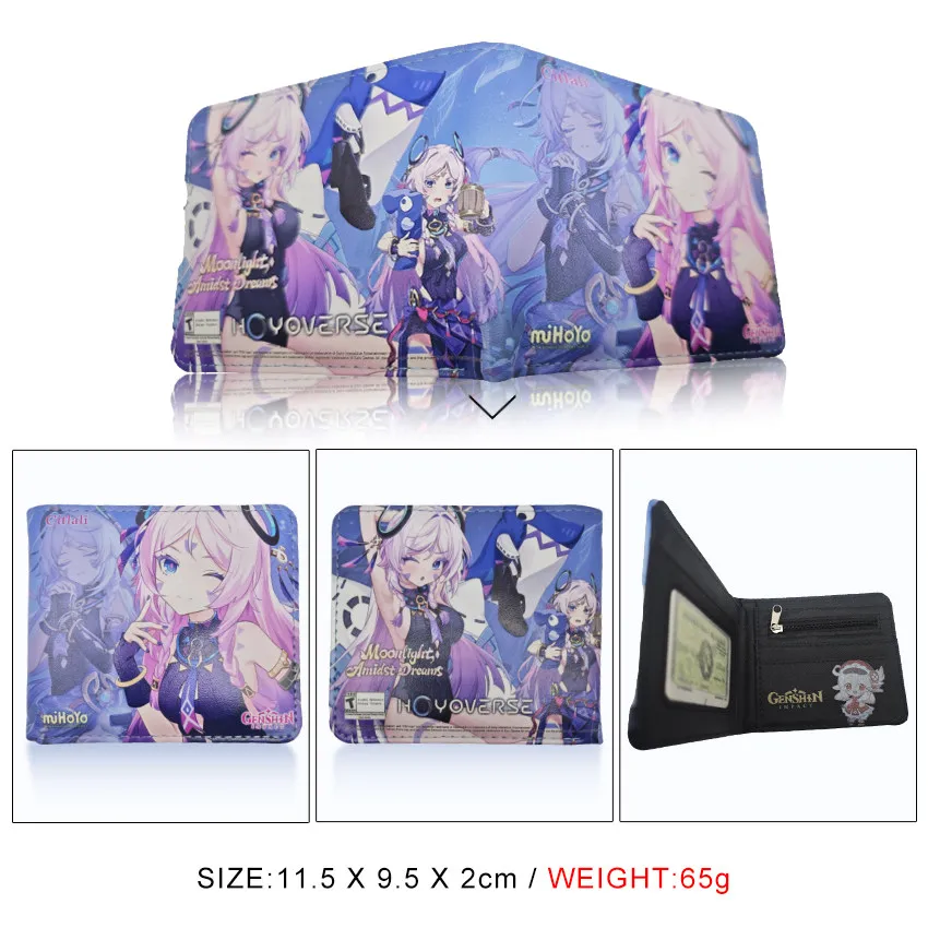 Genshin Impact Citlali Anime Leather Wallet Cartoon Game Card Holder Men's Women's Coin Purse Synthetic Leather
Genshin Impact Citlali Anime Leather Wallet Cartoon Game Card Holder Men's Women's Coin Purse Synthetic Leather