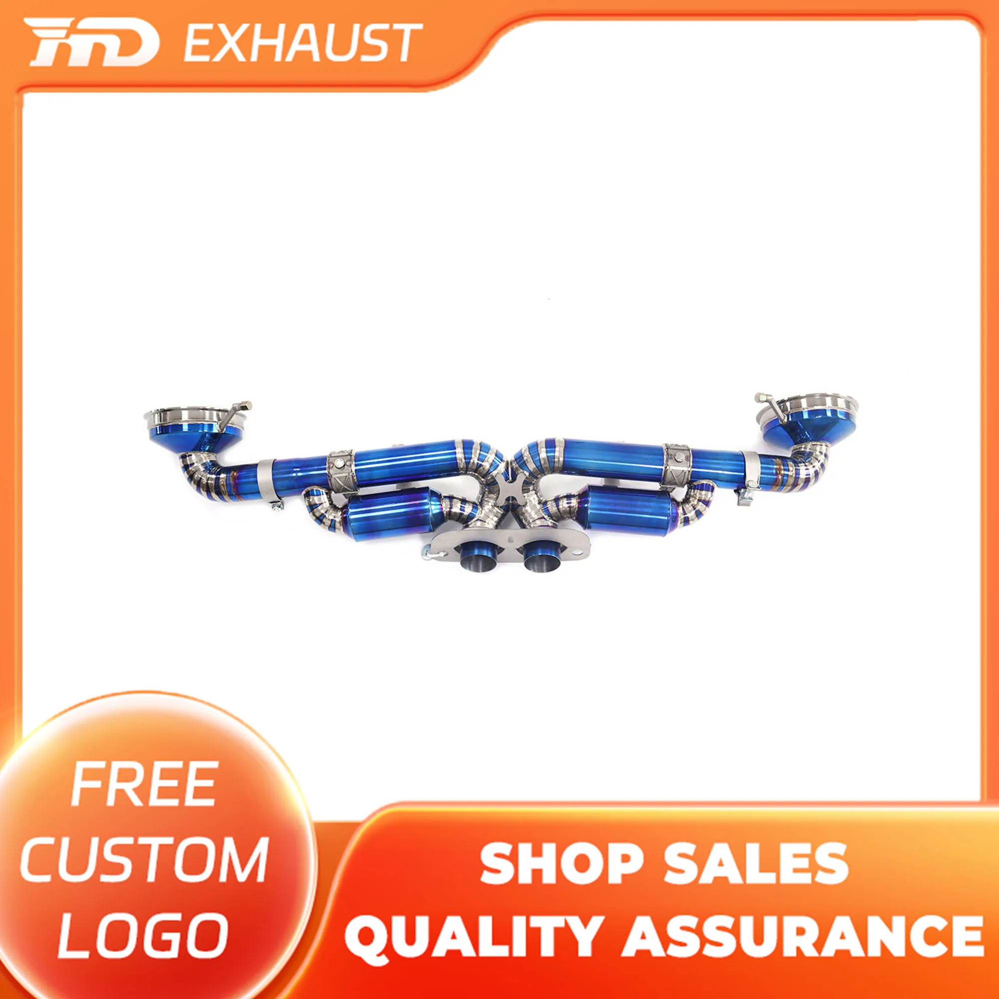 HMD Titanium Alloy Exhaust Catback for Porsche 911 992 GT3 Original valve with Tips
HMD Titanium Alloy Exhaust Catback for Porsche 911 992 GT3 Original valve with Tips
