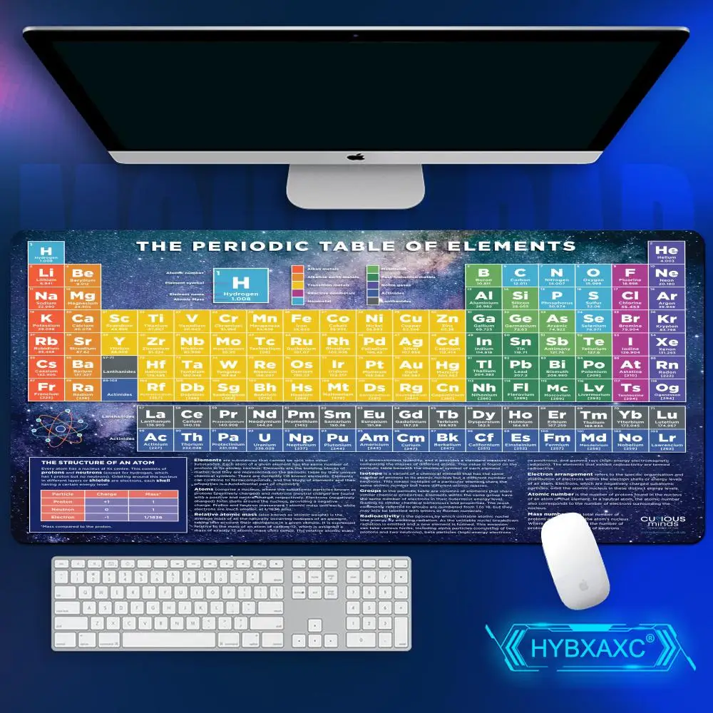 Gaming Mausepad HYBXAXC Large Periodic Table of Chemical Elem Mouse Pad xxl Anti-slip Mousepad Gaming Keyboard Desk Pad Mat PC
Gaming Mausepad HYBXAXC Large Periodic Table of Chemical Elem Mouse Pad xxl Anti-slip Mousepad Gaming Keyboard Desk Pad Mat PC