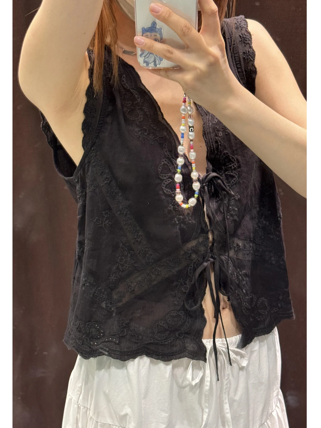 Summer Unique Beautiful Bla Heavy Embroidery Lace V-ne ort Svel irt Women's French Sle Straight Cut ...
Summer Unique Beautiful Bla Heavy Embroidery Lace V-ne ort Svel irt Women's French Sle Straight Cut ...