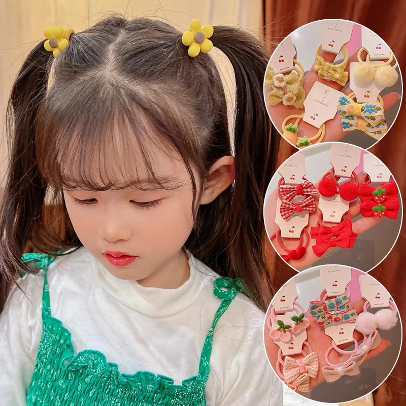 5 Pair/set Cartoon Elastic Hair Bands For Girls Baby Hair Accessories Cute Hair Ties Children Hair Ring Head Rope Hair Wear
5 Pair/set Cartoon Elastic Hair Bands For Girls Baby Hair Accessories Cute Hair Ties Children Hair Ring Head Rope Hair Wear