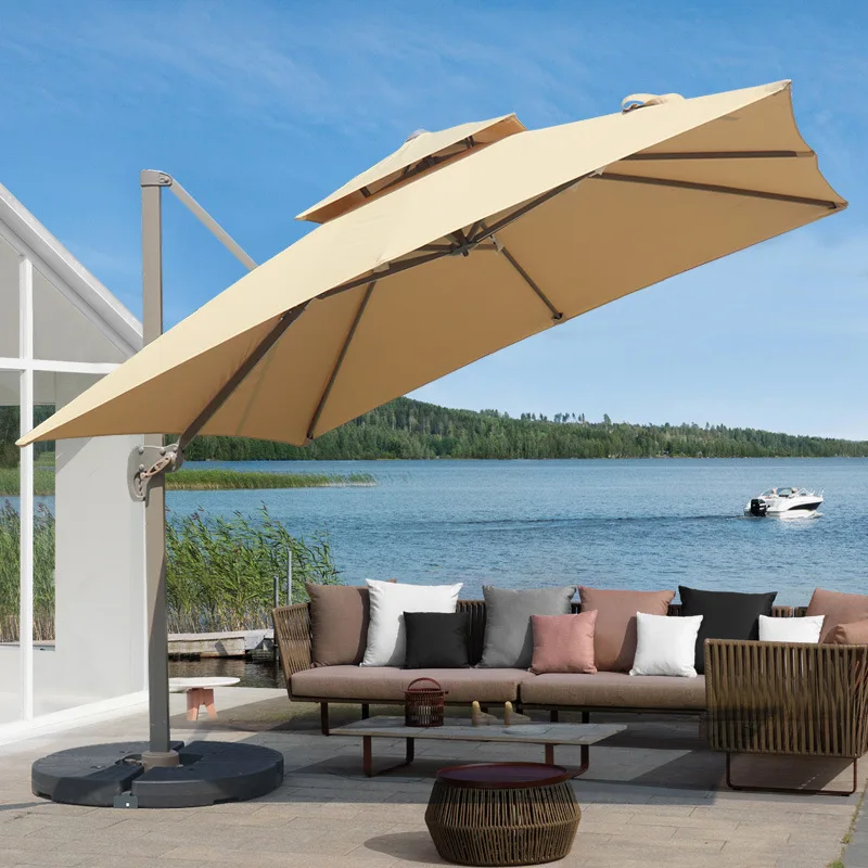 Modern Design Large Outdoor Umbrellas Iron Pole Roman Style Parasols for Courtyards Cafes Tea Shops and Leisure Areas
Modern Design Large Outdoor Umbrellas Iron Pole Roman Style Parasols for Courtyards Cafes Tea Shops and Leisure Areas
