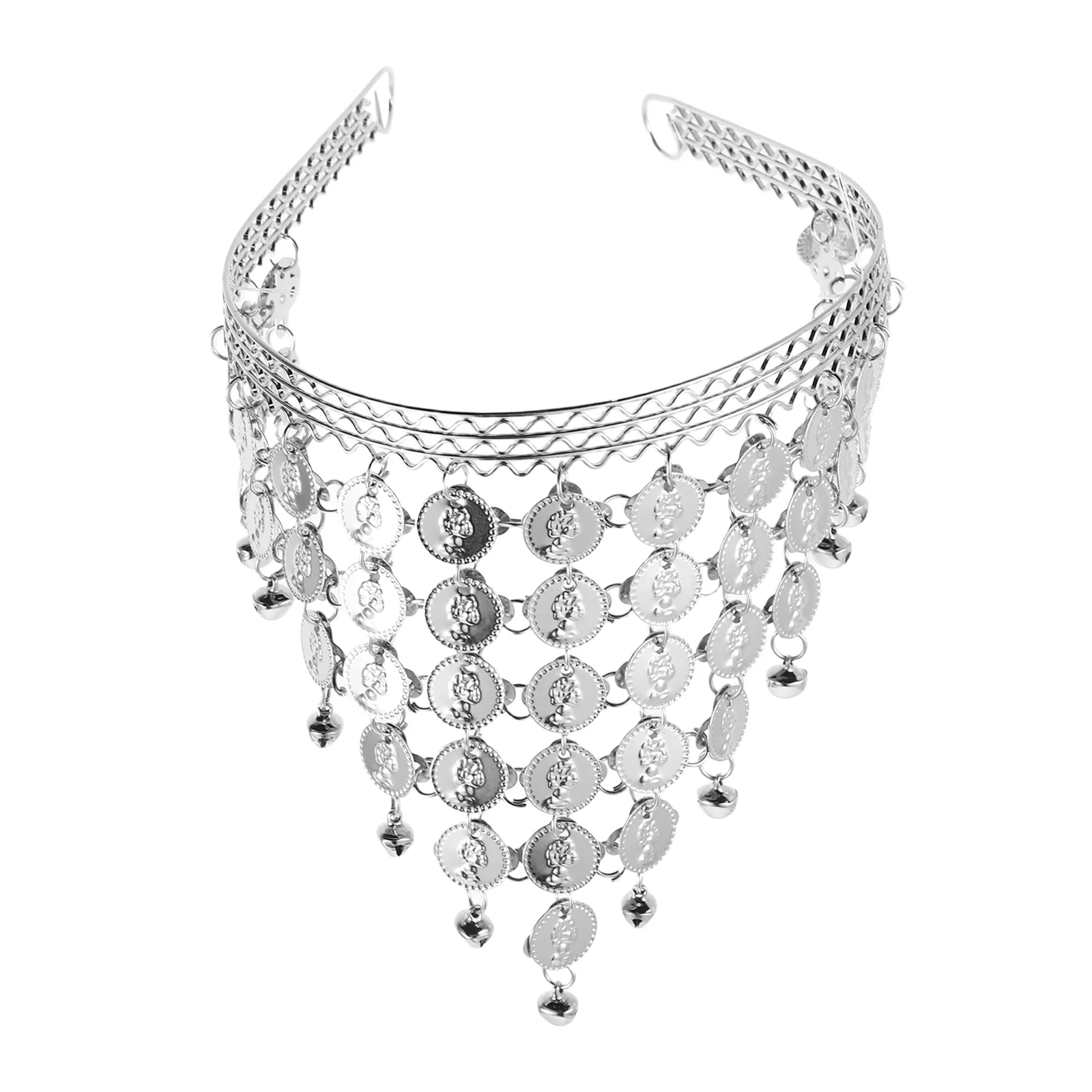 Indian Dance 1PC Silver nament Belly Dancer Costume Women Belly Dancer Costume Yoga Fitness Indian Hair Accessories
Indian Dance 1PC Silver nament Belly Dancer Costume Women Belly Dancer Costume Yoga Fitness Indian Hair Accessories