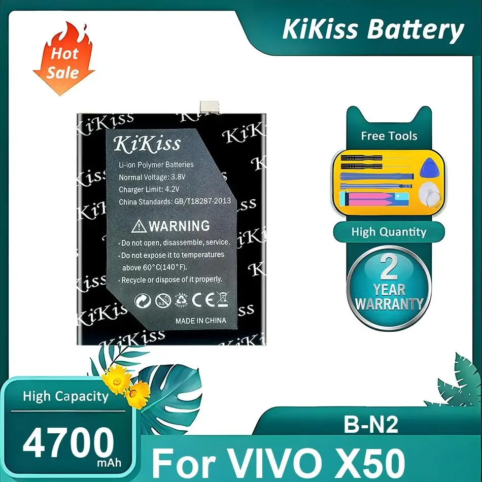 High-Durability Mobile Phone Battery For VIVO X50,B-N2,4700mAh
High-Durability Mobile Phone Battery For VIVO X50,B-N2,4700mAh
