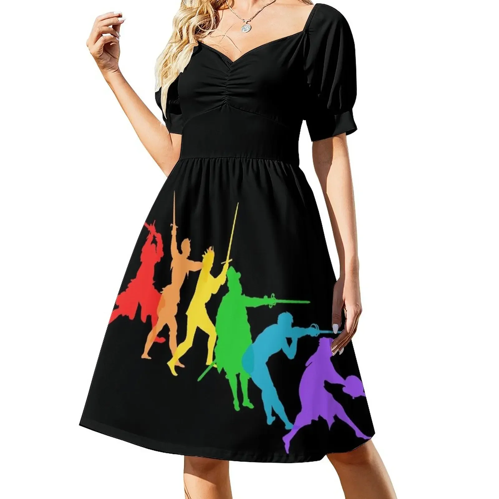 A Spectrum of Swordy Silhouettes Short-Sleeved Dress elegant dresses plus sizes summer clothes
A Spectrum of Swordy Silhouettes Short-Sleeved Dress elegant dresses plus sizes summer clothes