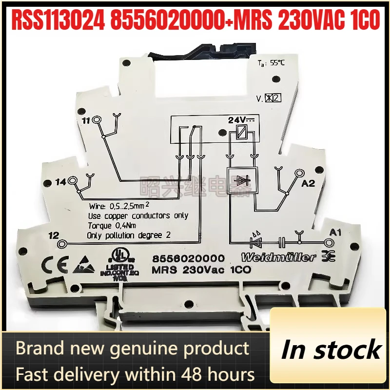New 1pcs/lot RSS113024 8556020000+MRS 230VAC 1CO Relay module
New 1pcs/lot RSS113024 8556020000+MRS 230VAC 1CO Relay module