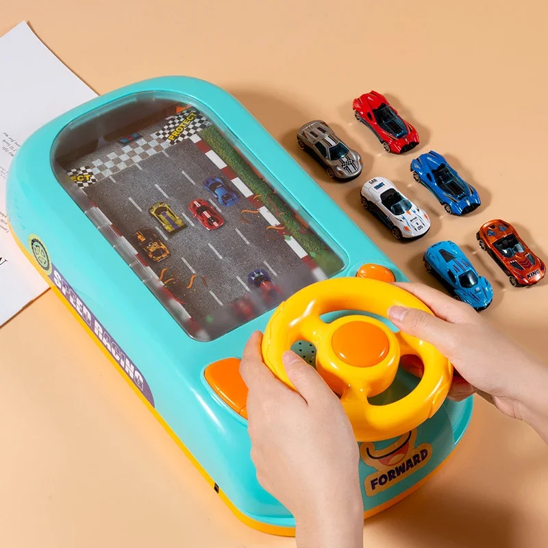 Electric Racing Game Machine Console Tabletop Simulated Driving Car Steering Wheel Adventure Challenge Children's Education Toys
Electric Racing Game Machine Console Tabletop Simulated Driving Car Steering Wheel Adventure Challenge Children's Education Toys