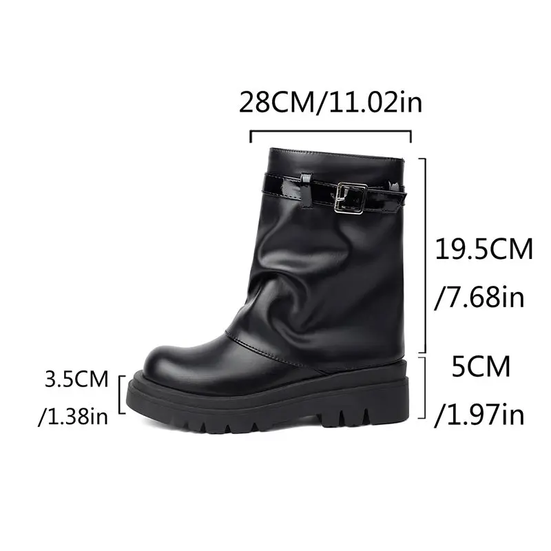 Girseaby Brand Women Ankle Boots Round Toe 5cm Platform Size 43 44 45 Female Bota
Girseaby Brand Women Ankle Boots Round Toe 5cm Platform Size 43 44 45 Female Bota