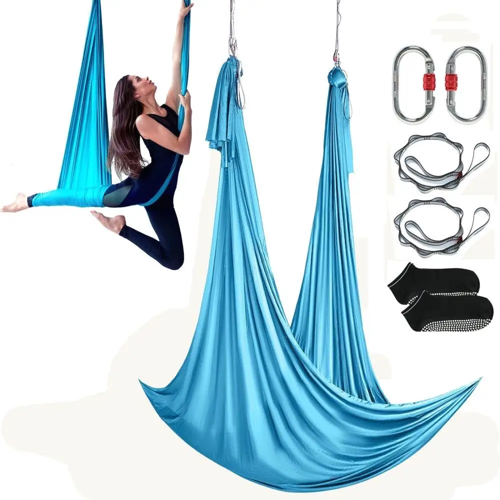 Aerial Yoga Swing Kit 5.5 Yards 100gsm Nylon Fabric Complete Rigging Hardware Easy Setup Antigravity Fitness for all Levels
Aerial Yoga Swing Kit 5.5 Yards 100gsm Nylon Fabric Complete Rigging Hardware Easy Setup Antigravity Fitness for all Levels