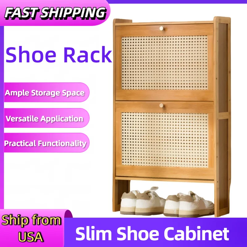 Тонкий шкаф для обуви с двумя откидными ящиками, регулируемые полки, компактный отдельно стоящий органайзер для хранения для прихожей, гостиной, спальни
Тонкий шкаф для обуви с двумя откидными ящиками, регулируемые полки, компактный отдельно стоящий органайзер для хранения для прихожей, гостиной, спальни
