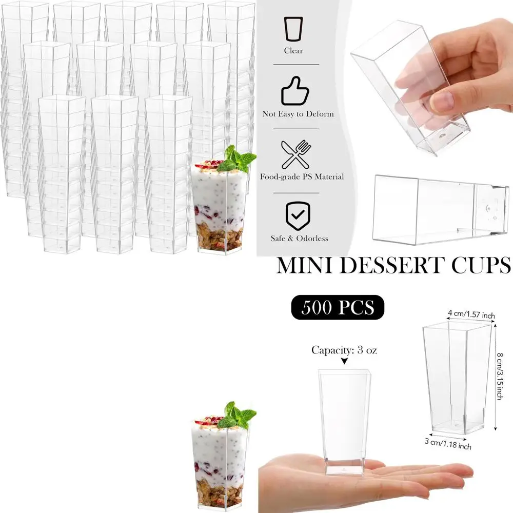 Прозрачные пластиковые мини-стаканчики для десертов объемом 3 унции — идеально подходят для чизкейков, муссов, закусок и шоколадных десертов.
Прозрачные пластиковые мини-стаканчики для десертов объемом 3 унции — идеально подходят для чизкейков, муссов, закусок и шоколадных десертов.